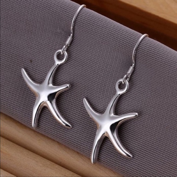 Star fish jewelry set 3 piece earrings bracelet necklace - Picture 3 of 7